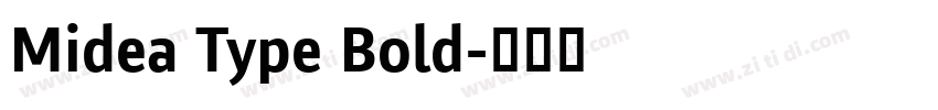 Midea Type Bold字体转换